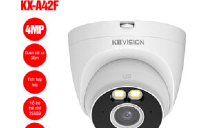 Camera Wifi KBVISION KX-A42F Dome 4MP Full Color Có MiC